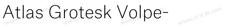 Atlas Grotesk Volpe字体转换